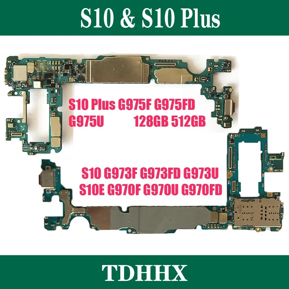 마더보드 오리지널 플레이트 S10 플러스 G975F G975FD G975U S10e G970F G970U S10 G973F G973U 로직 보드 메인보드