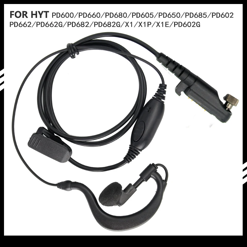 Microfono Altoparlante PLACKE Per Radio Hytera - Modelli Compatibili X1P, PD600, Ecc. - Foto 6