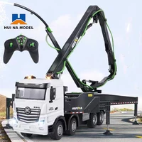 Huina Rc Truck 1:18 Semi-Alloy Remote Control Cement Pump Trucks 120Cm Arm 11Ch Construction Engineering Electric Toys for Boys 1