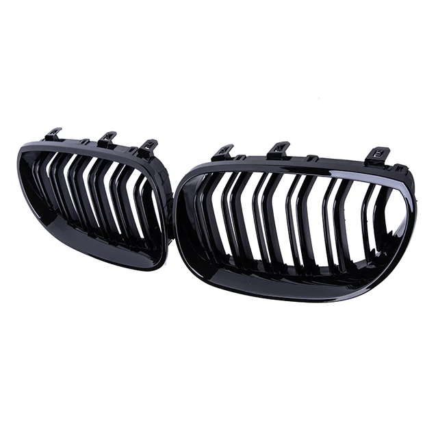 Oem;51137203649 51137203650 Gloss Black Front Kidney Middle Mesh Grill - View #10