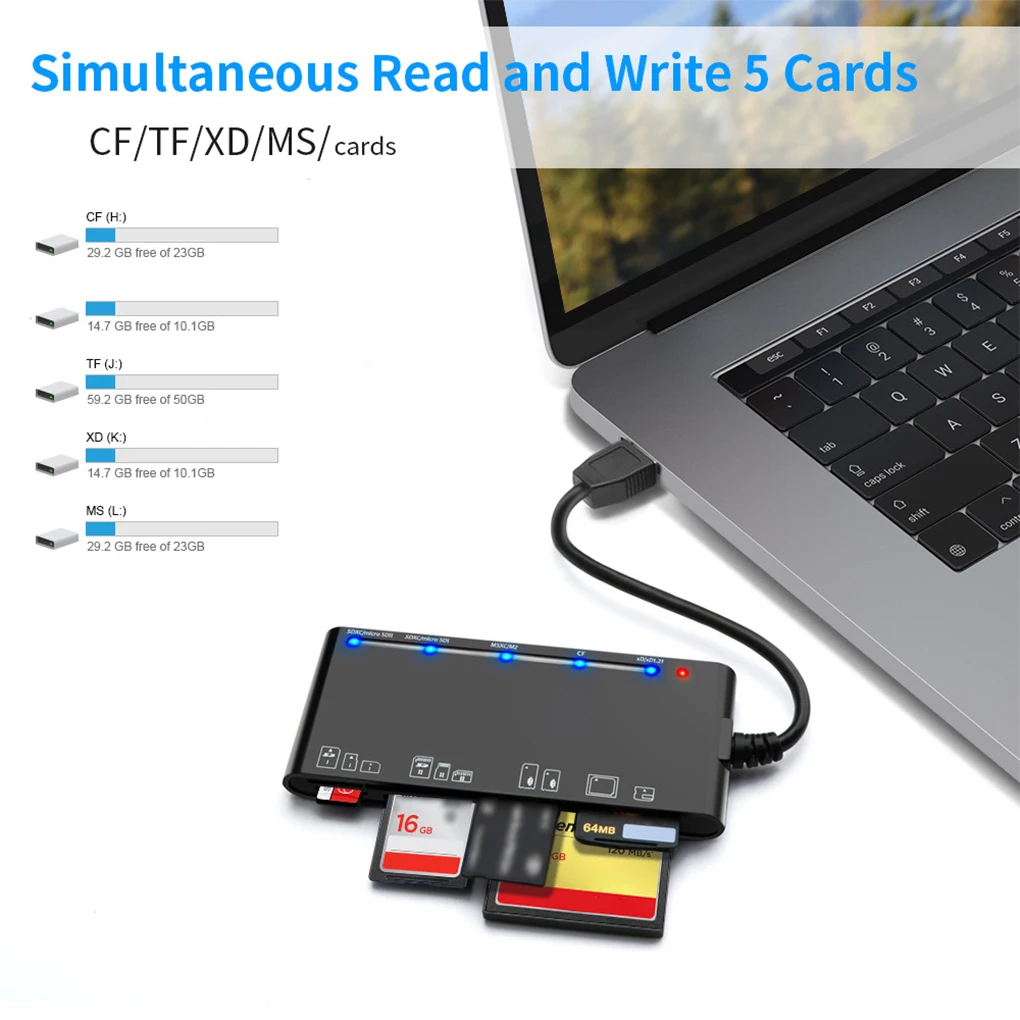 컴퓨터 노트북 USB 3 0 메모리 카드 리더, 홈 오피스 카메라, 휴대용 카드 어댑터 변환기, 데스크탑 PC 액세서리