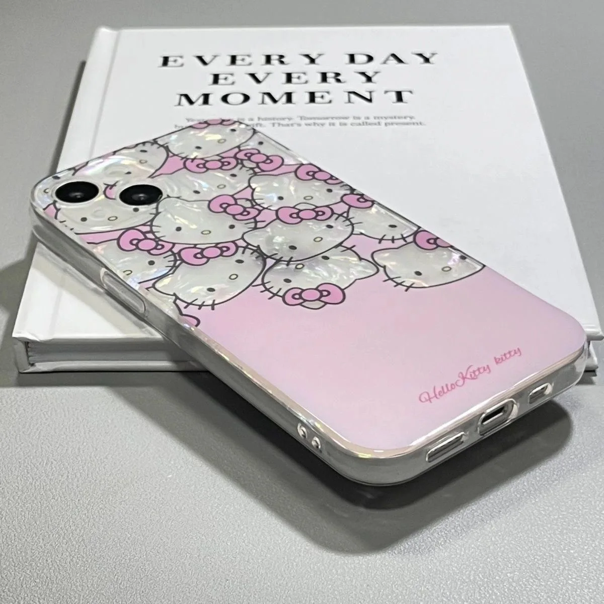 Sanrio Hello Kitty Pink Girl Cute Phone Case For iPhone 15 14 13 12 11 Pro Max 7 8 Plus SE XR XS MAX Y2K Anti Fall Laser Shell