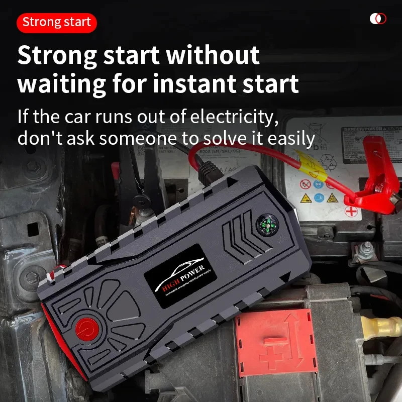 99900mAh Car Emergency Starter Auto Portable Battery Starter Powerful Booster For Car Start Charger Power Bank