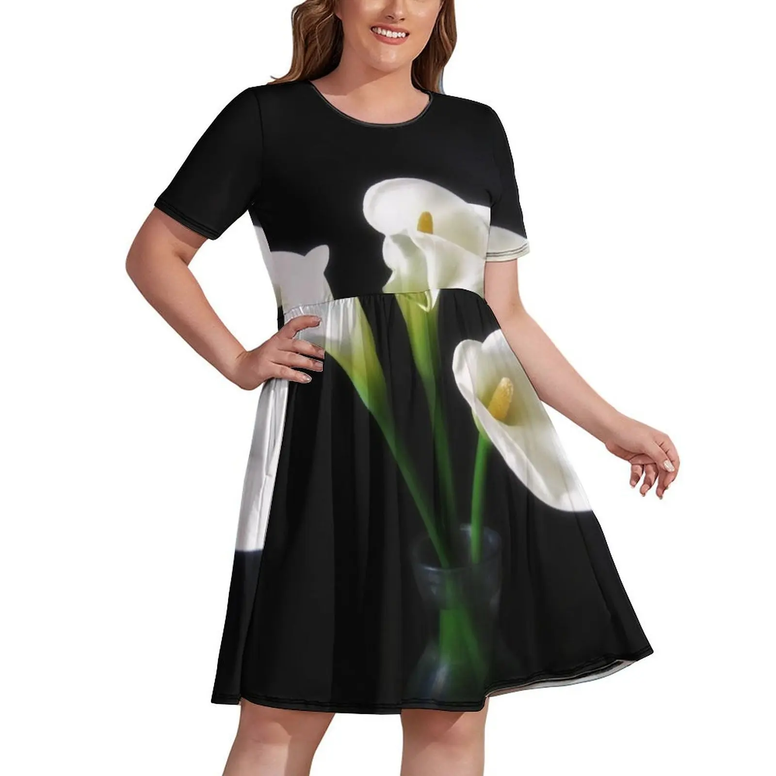 

Elegant Calla Lily Flowers 10 Dress Women long dress summer dress woman 2024