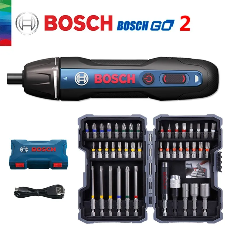 Original Bosch Go2 Electric Screwdriver Set 3.6V Rechargeable Automatic