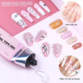 LIMEGIRL 20ml/30ml Forte Punte Del Chiodo Colla Gel UV per Unghie Strass Resina Gemma Gioielli Decorazioni FAI DA TE Adesivo Unghie Colla Falsa