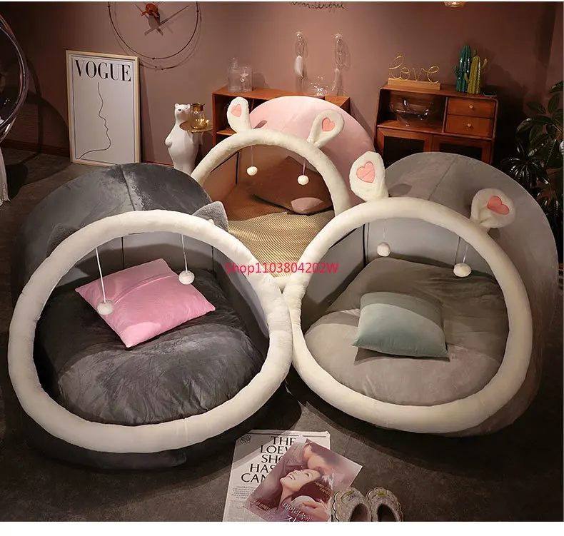 

Child Sleeping Caveolae Cathouse Doghouse Boys and Girls Who Can Lie and Sleep Baby Plush Toy Birthday Gift
