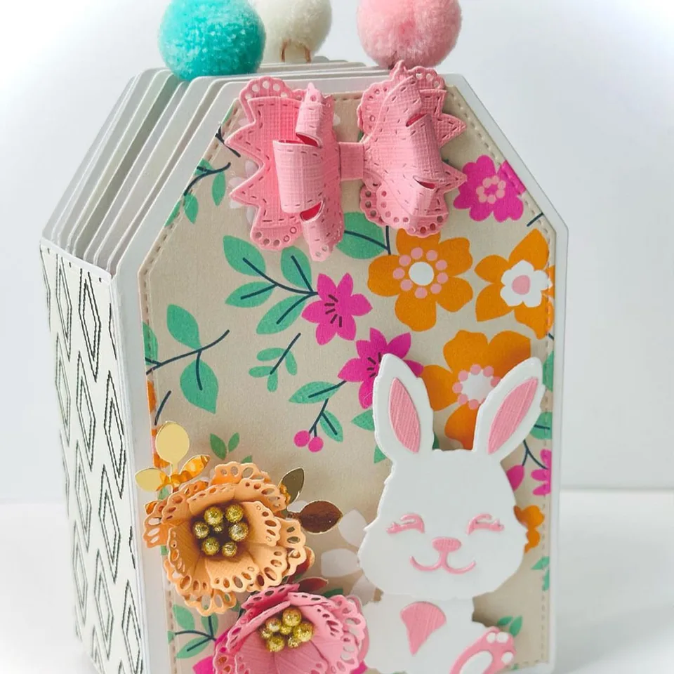 Molde De Corte Metal KSCRAFT - Estêncil Para Etiquetas Presente 13x17cm | DIY Scrapbook
