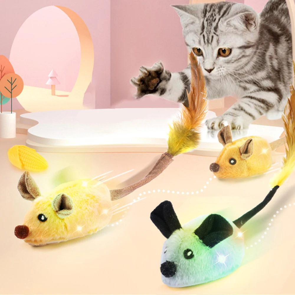 

Игрушка для кошек, игривая мышь с датчиком движения, Интерактивные развлечения, интерактивные игрушки для кошек для игр