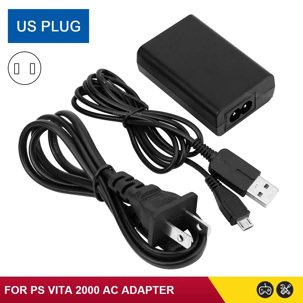 NEW EU/US Plug Home Charger Power Supply 5V AC Adapter USB Charging Cable Cord For PlayStation Psvita Slim PS Vita 2000 PSV 2000