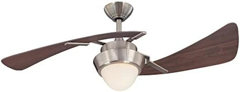 

7231100 Harmony Indoor Ceiling Fan with Light, 48 Inch, Brushed Nickel