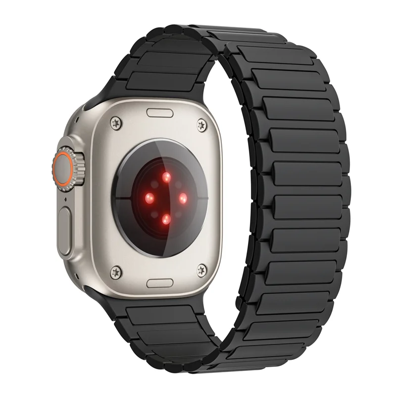 Magnetic Silicone Smartwatch Strap - Premium Adjustable Wristband Bracelet