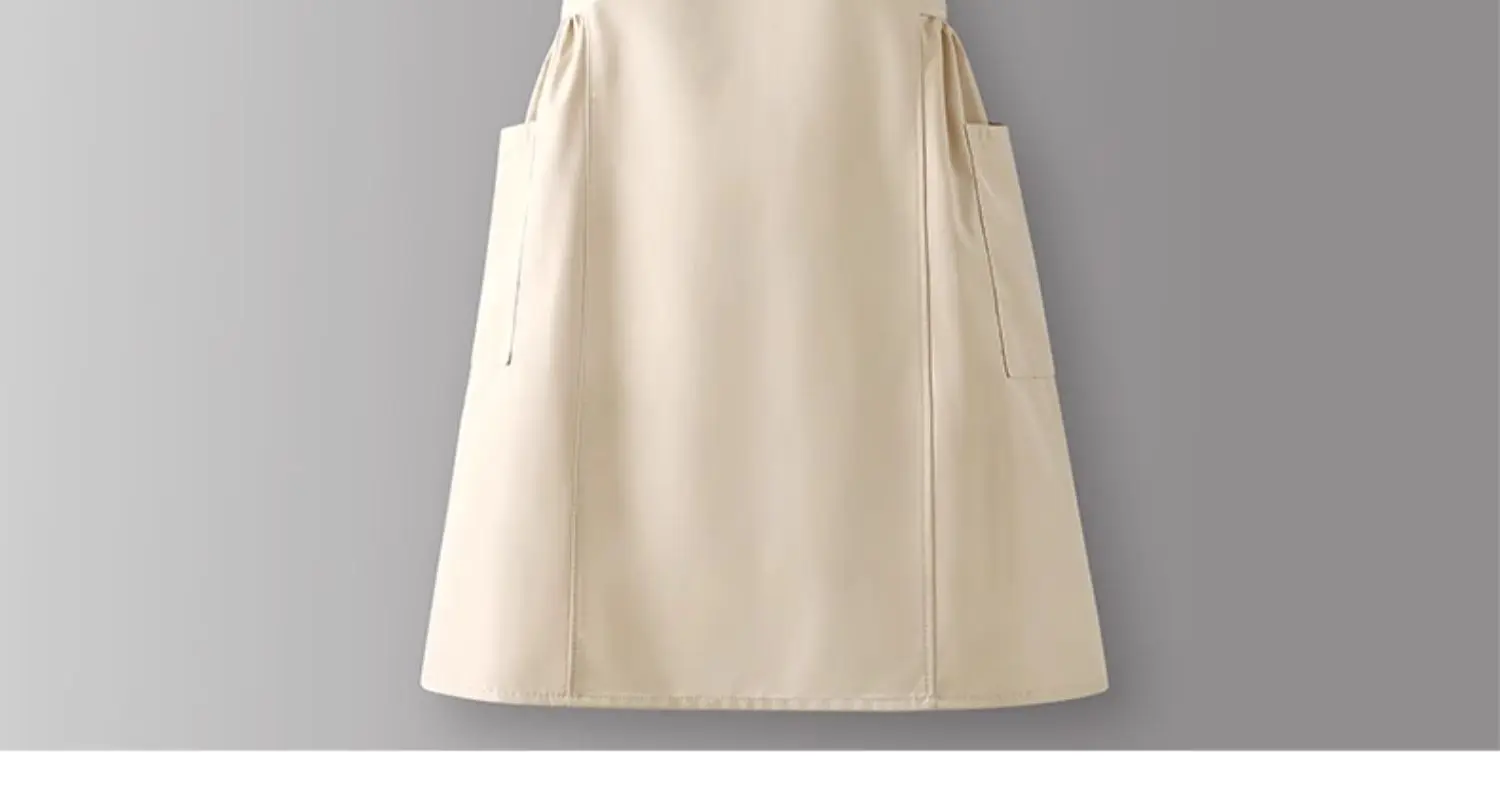 Wasserdichte Schürze, Blumenladen-Pinafore, Schönheitssalon-Schürzen, Küche, ölbeständig, Koch, Pinny, Damen-Kittel, Fliege, Arbeitskleidung – Detail 12