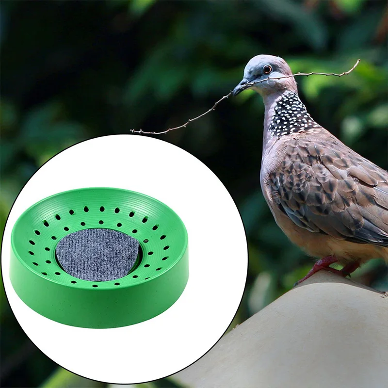 Bird Hatching Egg Nest Anti-rollover Pigeon Parrot Plastic Bird Nest Vent Holes Durable Breed Cage Accessories 1Pc