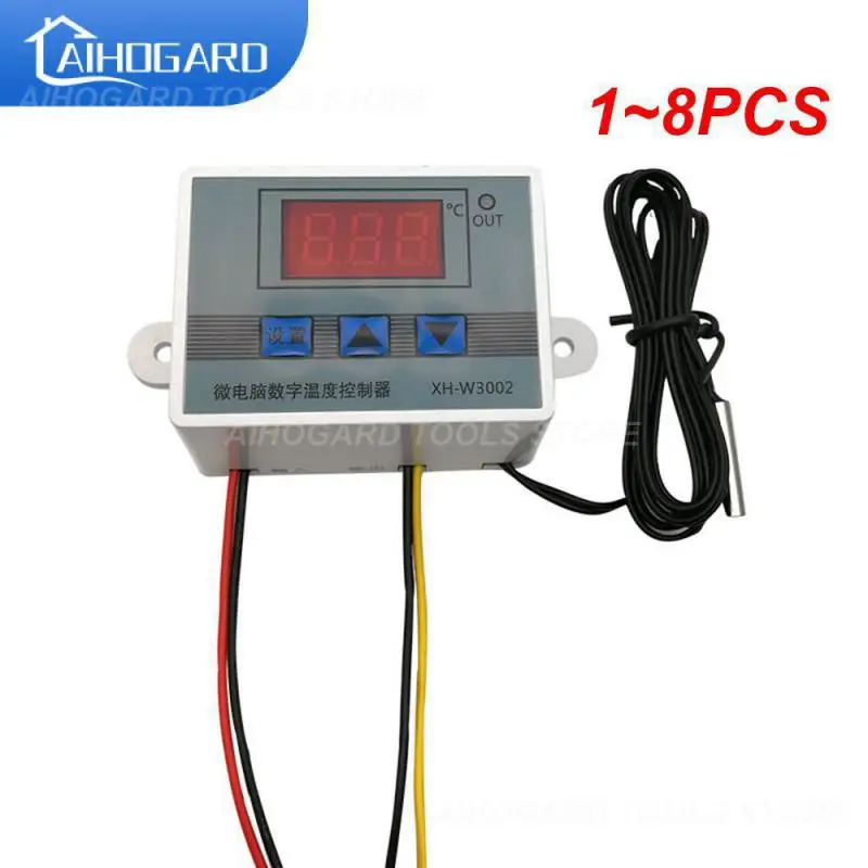 

1~8PCS Microcomputer digital display temperature control switch 12V-220V 120W240W1500W thermostat NTC sensor temperature W3001