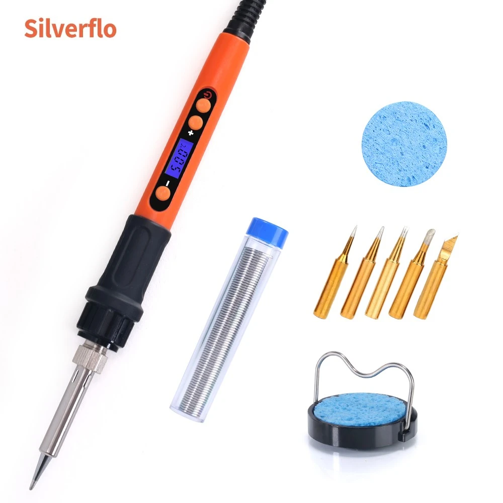 100W Digital Electric Soldering Iron Kit Set Temperature Adjustable 928D Welding Tool Ceramic Heater Soldering Tips Rework electric welding