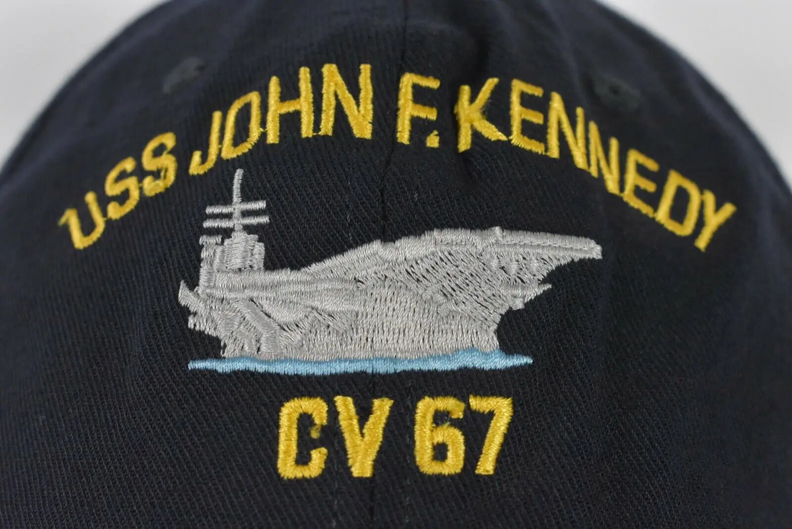Printed S John F. Kennedy CV67 Naval Brian Baseball Hat Cap Adjtable Snapback