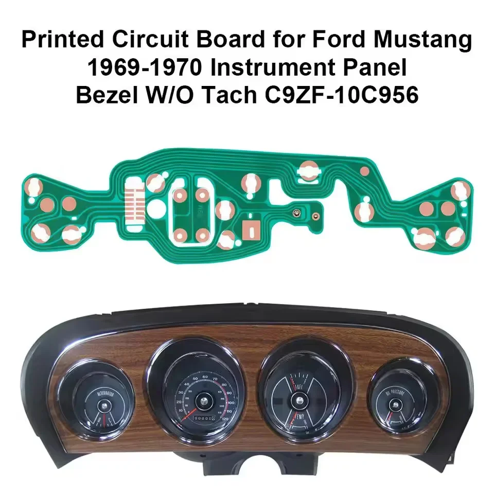 Placa de Circuito Impreso para el Panel de Instrumentos del Ford Mustang, Bisel sin Tacómetro, Sin Tacómetro de Fábrica 2