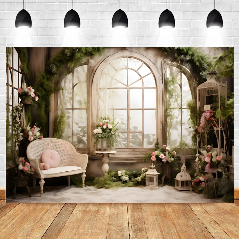 AOFOTO Fotohintergrund „Geheimer Garten“ – 2,4 X 1,8 M, Vinyl, Nahtlos Für Studio & Porträt