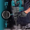 36mm Brushless SDS-PLUS Rotary Hammer Drill 2 in 1 Multi-functional Cordless Hammer Drill Power Tool For Makita 18v Battery 6