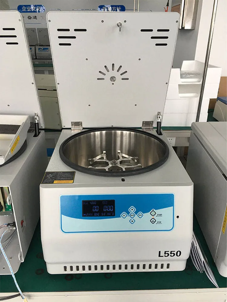 Tabletop Low Speed Blood Centrifuge Machine Clinical Medicine Laboratory Large Capacity Centrifuga L550