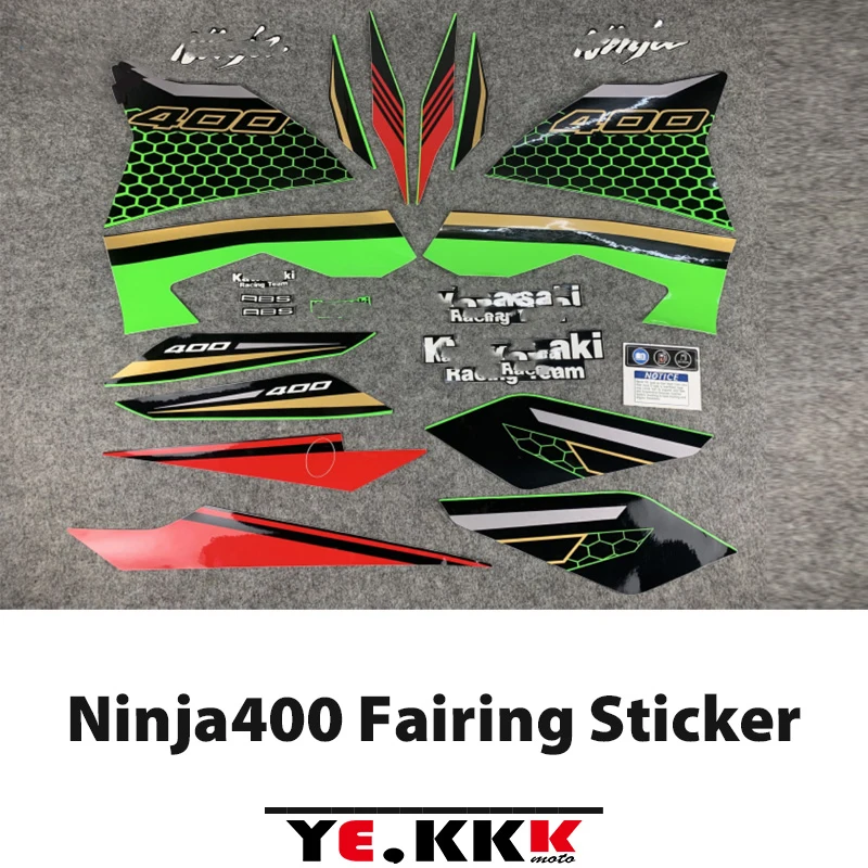 For Kawasaki NINJA400 Ninja 400 Motorcycle Whole Fairing Sticker Decals