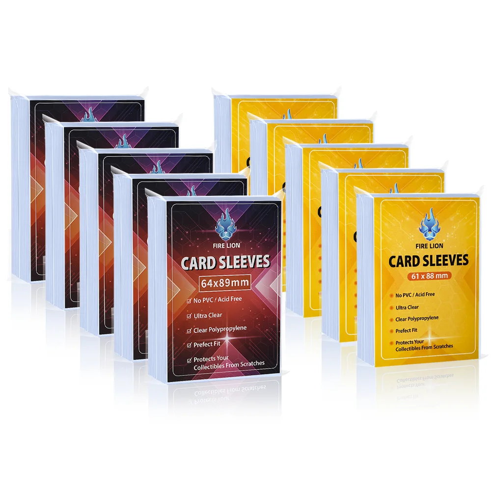 100 PCS 61X88 64x89mm Two Sizes Of Inner Card Sleeves Perfect For YGO MGT Gaming Cards Soft And Transparent Card Protection