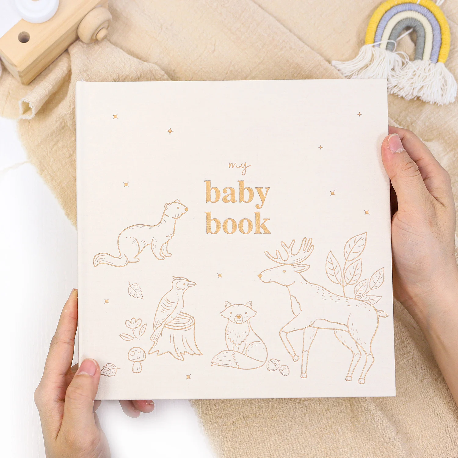 Álbum de bebé de primer año personalizado, primer libro de bebé  personalizado, álbum de recortes de