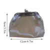 2024 Iron Mouth Clip Wallet Transparent Coin Purse Lipstick Credit ID Card Portable Bus Card Holder Multifunctional Change Purse 6