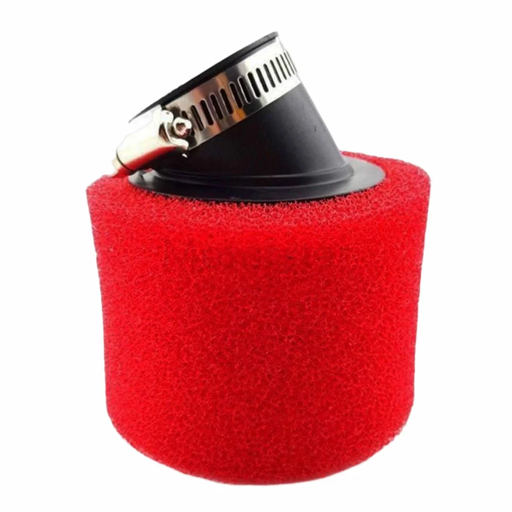 40MM Air Filter For Carburetor 110cc 125cc 140cc Dirt Pit Bike SSR YCF Carb Air Filter Cleaner Red Foam With Clamp