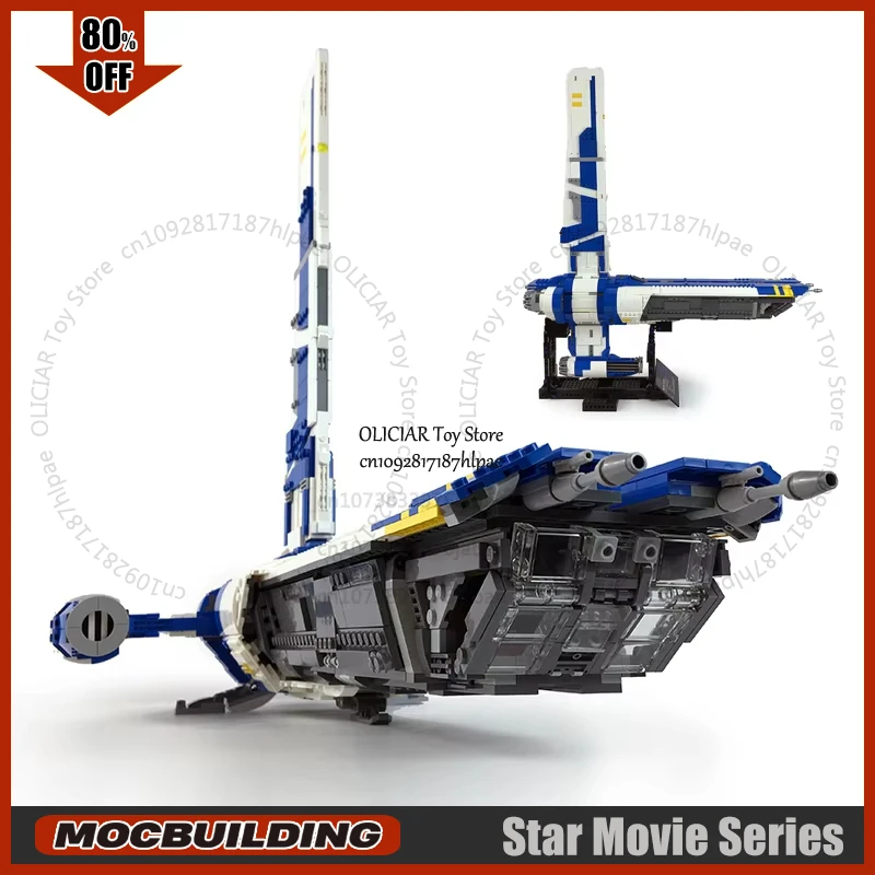 Space Movie New MOC Stinger Mantis Building Block Spaceship Shuttle Rocket Ultimate Playset Technology Bricks Collection Toys 1