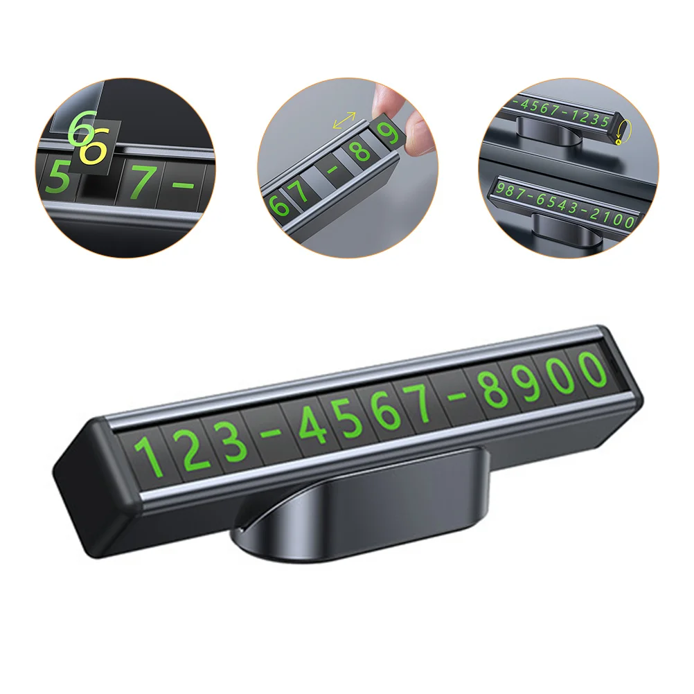 Temporary Parking Phone Number Plate Telephone Number Plate