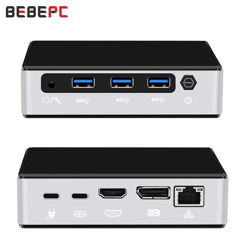 Bebepc Mini Pc I5 1030 Ng7 I7 1060Ng 16Gb Ram Lpddr4 M.2 Nvme Ssd 4K Uhd Gigabit Ethernet Wifi Dp Hdmi Type-C Windows 10