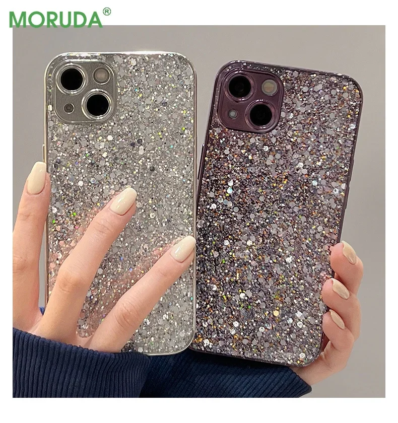 Custodia Per Telefono In Silicone Con Cordino Glterato Di Lusso - Foto 9