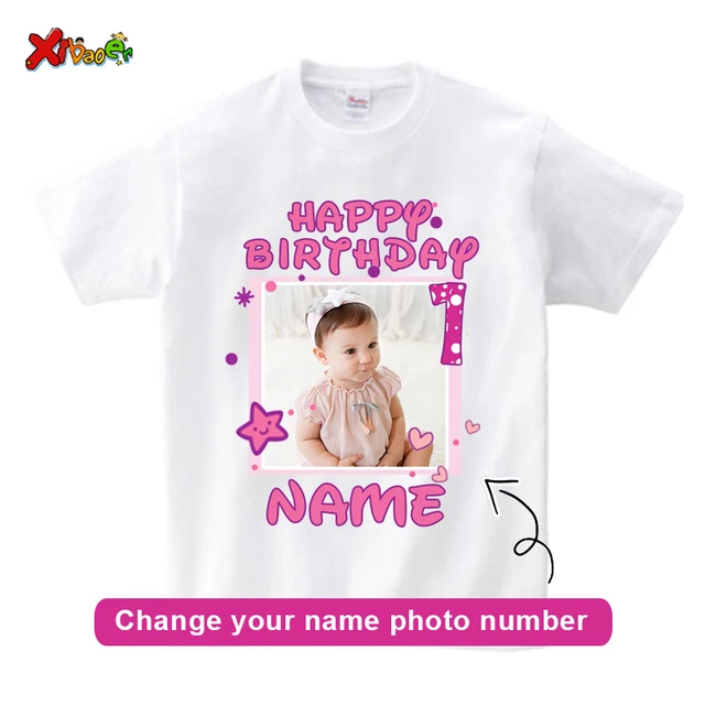 expedido Pascua de Resurrección manguera Camiseta de cumpleaños familiar a juego para niña, camisetas de feliz  cumpleaños para niños, ropa para niña, mamá, hija, papá, foto, 2023 -  AliExpress