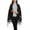 Custom Piano Keyboard Musical Notes Tassel Scarf Women Soft Shawl Wrap Female Winter Scarves 3