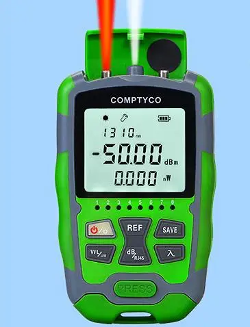 Optical fiber cold splicing tool kit cutting knife 15MW four-in-one optical power meter light all-in-one machine AUA-MC50