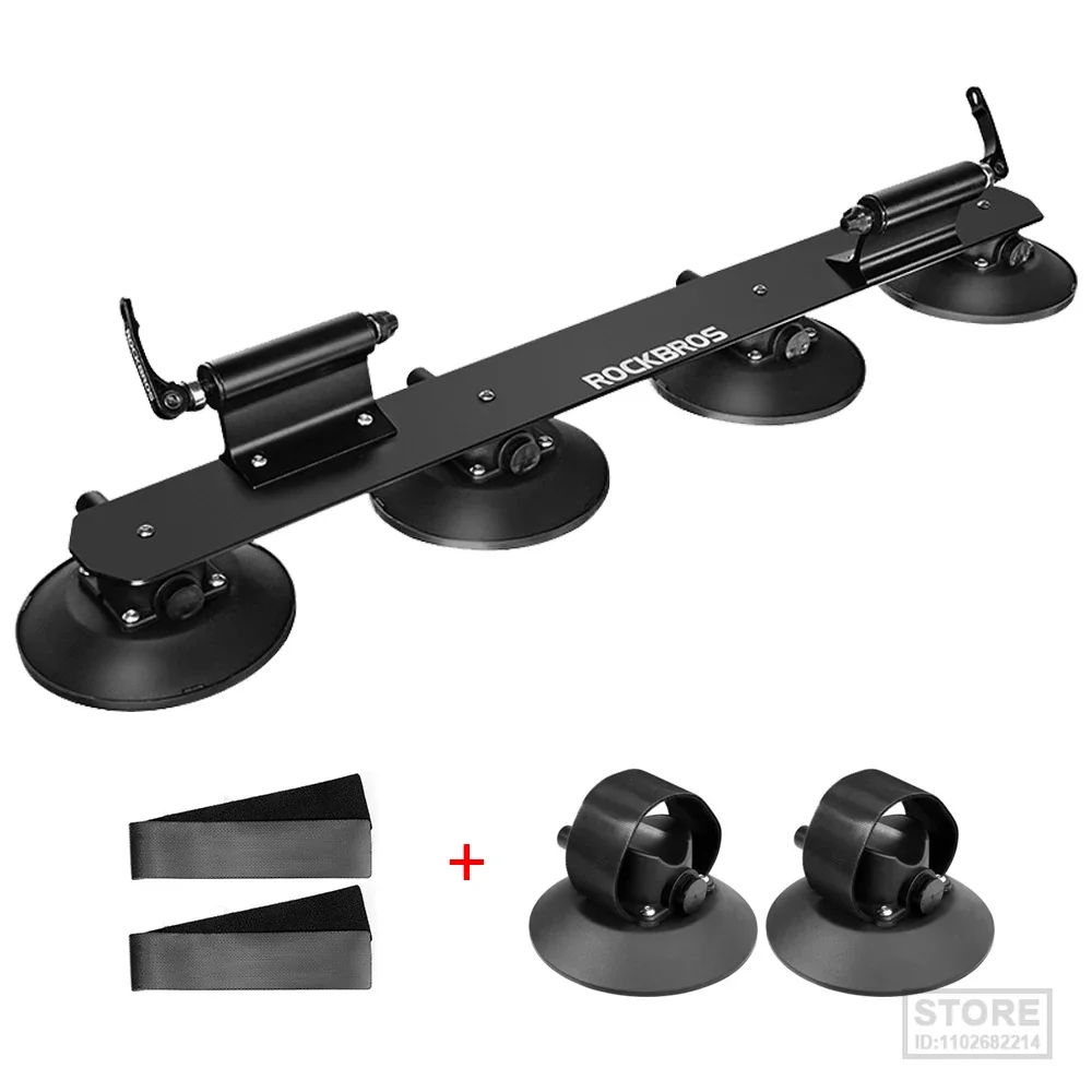 ROCKBROS Bike Bicycle Rack Suction Roof-Top  Car s Carrier Quick Install  Roof  MTB Mountain Road  Accessory 9