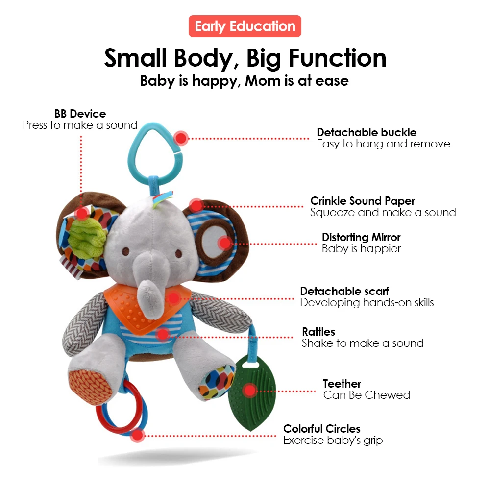 Plush Montessori Baby Toy 5