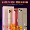 Creative Folding Pistol Bullet Automatic Pop Up Soft Bullet Toy Mobile Phone Appearance Gun For Game Battle For Kids Toys Gifts 5