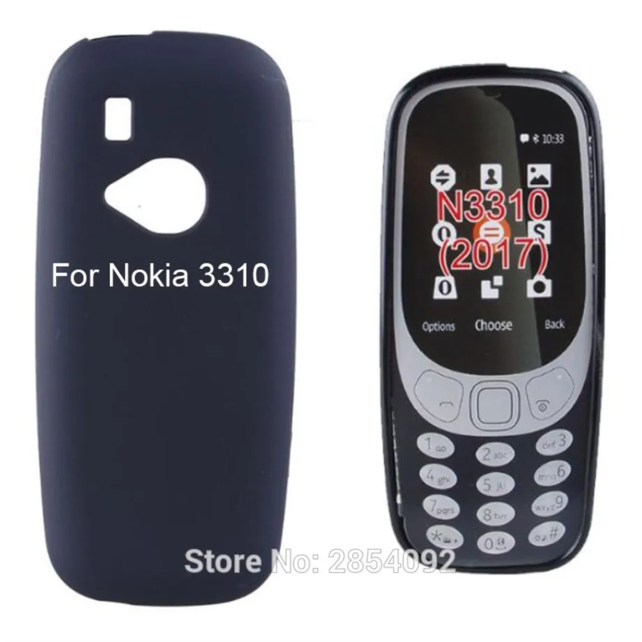 Per Nokia 3310 Custodia Sottile Nera Opaca In Gel Tpu Per Nokia 3310 2017 2.4 Pollici Dual Sim Phone Protezione Protettiva In Silicone