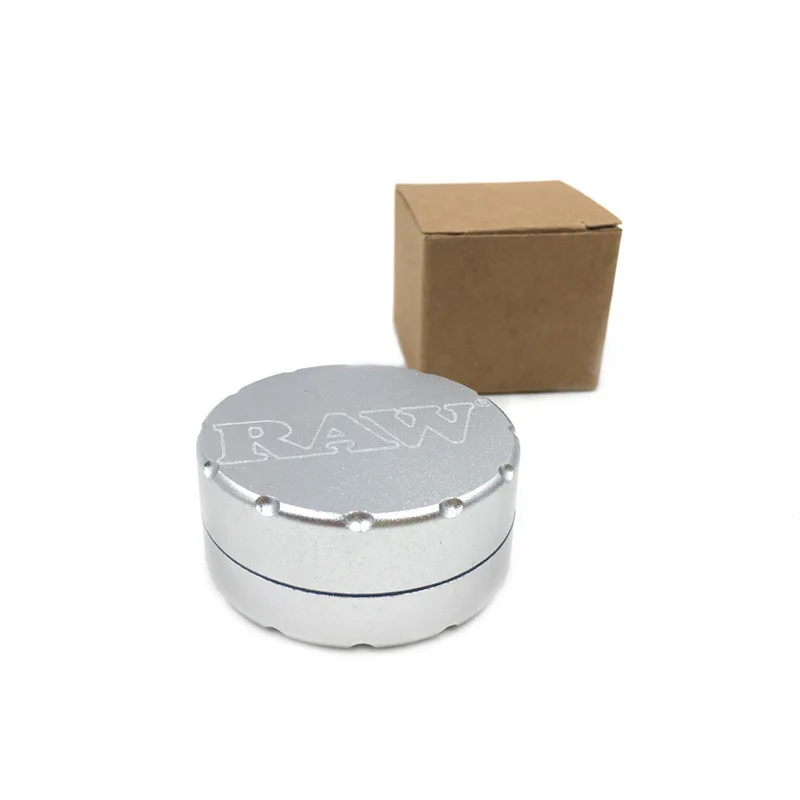 52MM Aluminum Alloy Herb Grinder Cigarette Mill 2 Layer Missing angle smoke Tobacco Grinder Smoking Accessories 5