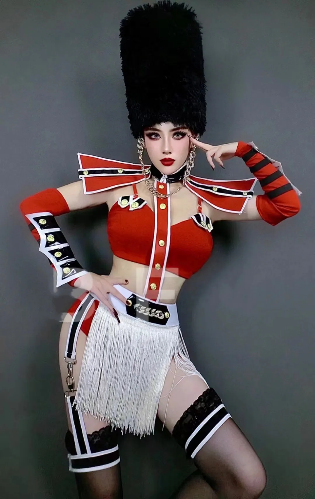 

Женский танцевальный костюм, танцевальный костюм в Военном Стиле