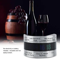 Stainless Steel Wine LCD Thermometer Bottle Beer Red Wines Bracelet Temperature Sensor Wine Thermometer Wine Bottle Thermometer 1