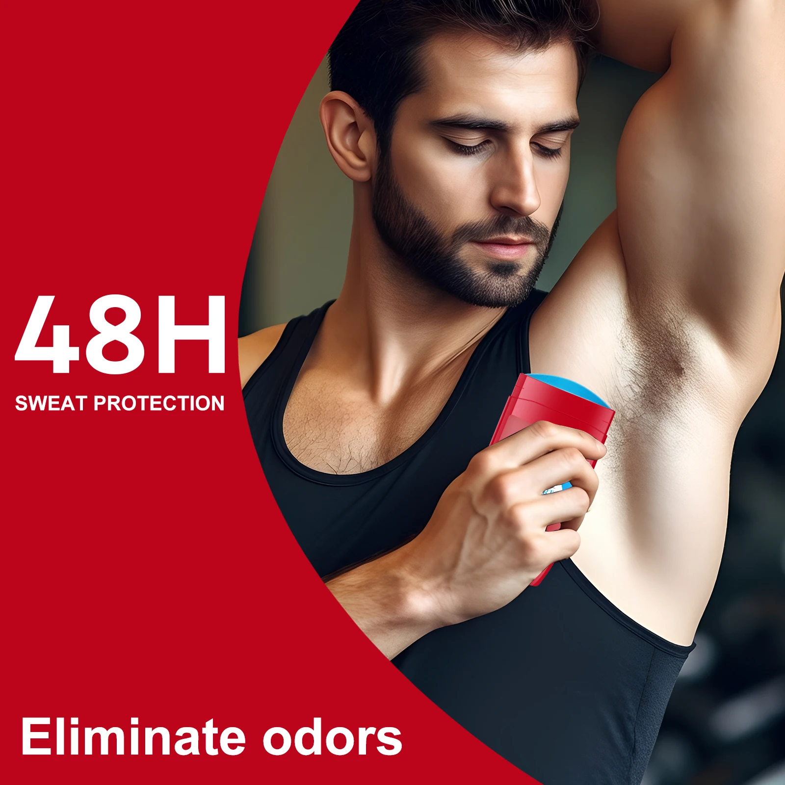 مزيل عرق خالي من الألومنيوم للرجال، حماية من الرائ...
