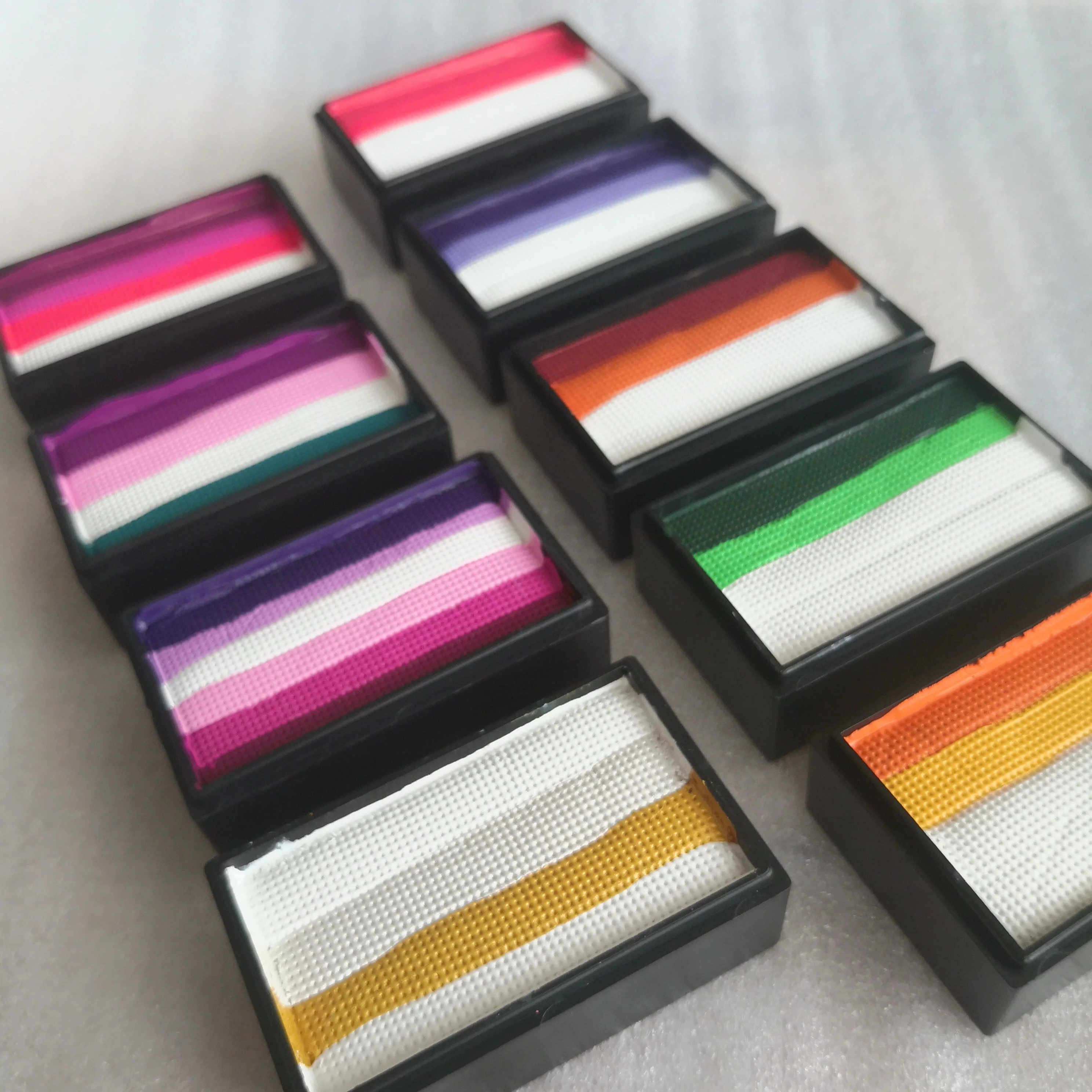 Description Picture 2 of item35g Split Cake Face Painting Water Activated Rainbow Body Face Paint For Holiday Halloweens DIY Makeup Non Toxic For Kids