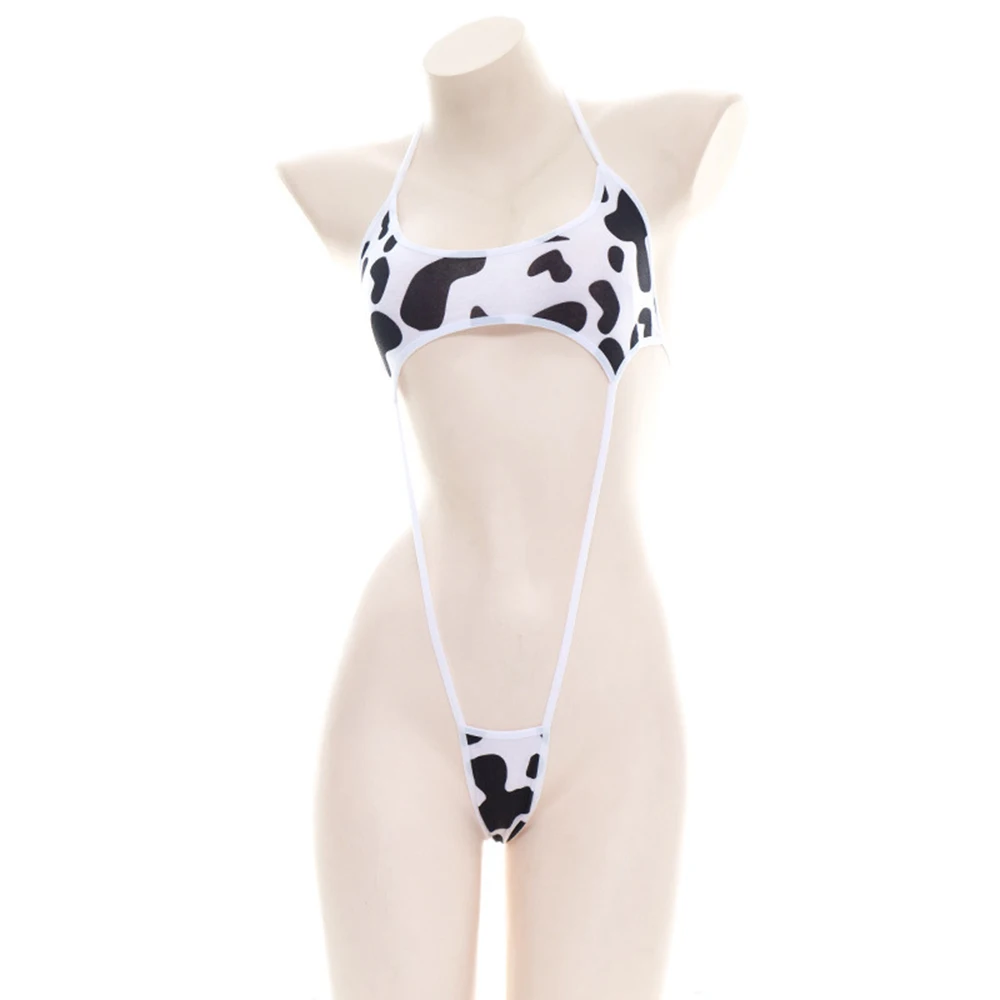 Anime Cow Series jumpsuit lingerie girl Unifrom costume Kawaii girl bikini swimsuit set cosplay