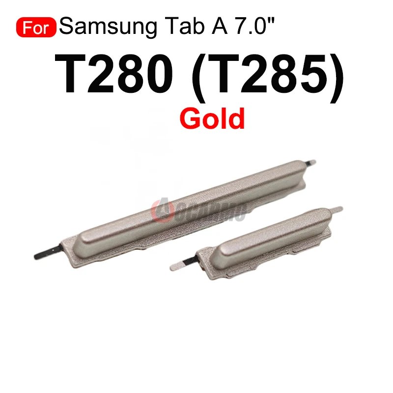 1개 사이드 키 버튼 전원 켜기/끄기 볼륨 키 삼성 갤럭시 탭 A 7.0인치 T285 T280 교체 부품