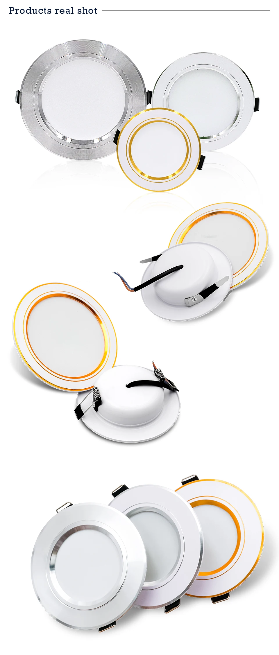 Description Picture 6 of itemLed Downlight Recessed Round Ceiling Lamps DC 12V 24V AC110V 220V 5W 9W 12W 15W 18W Spotlight For Home Decor Living Room