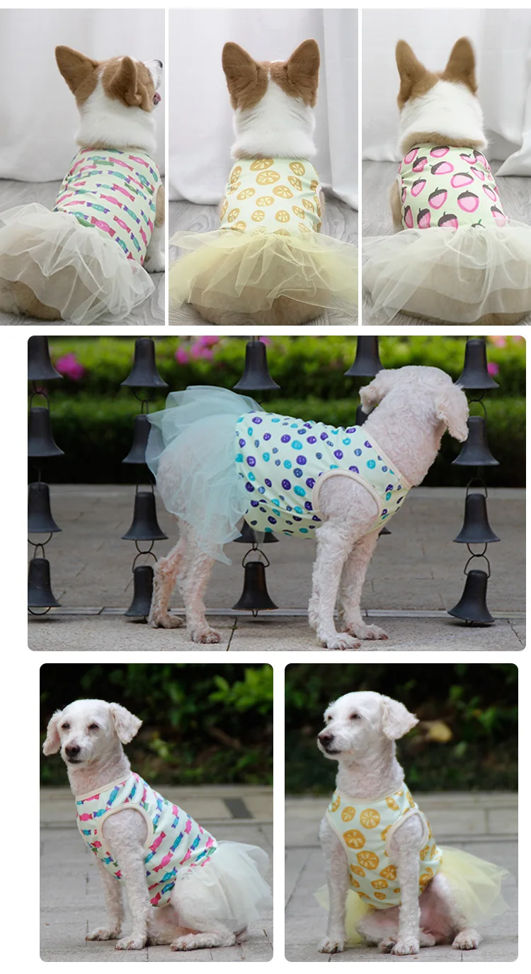 

Summer Pet Clothes Bomei Teddy Dog Cute Puffy Skirt